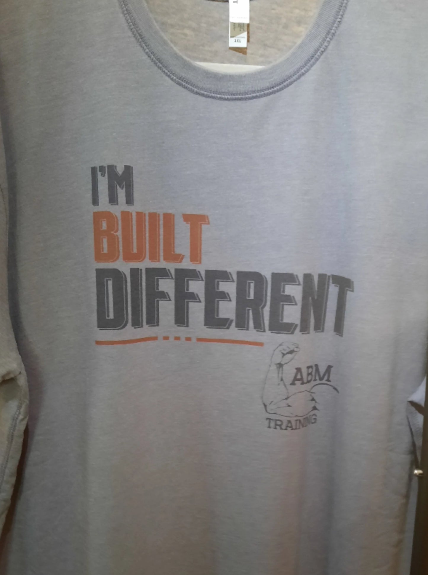 Built Different Vintage TShirt - Washed Grey