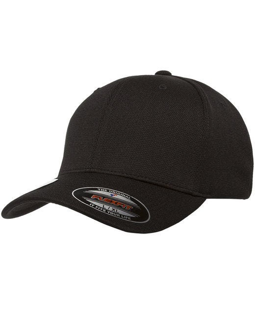 TC Titan Flexfit, Cool & Dry, Black Embroidered Hat - Customizable