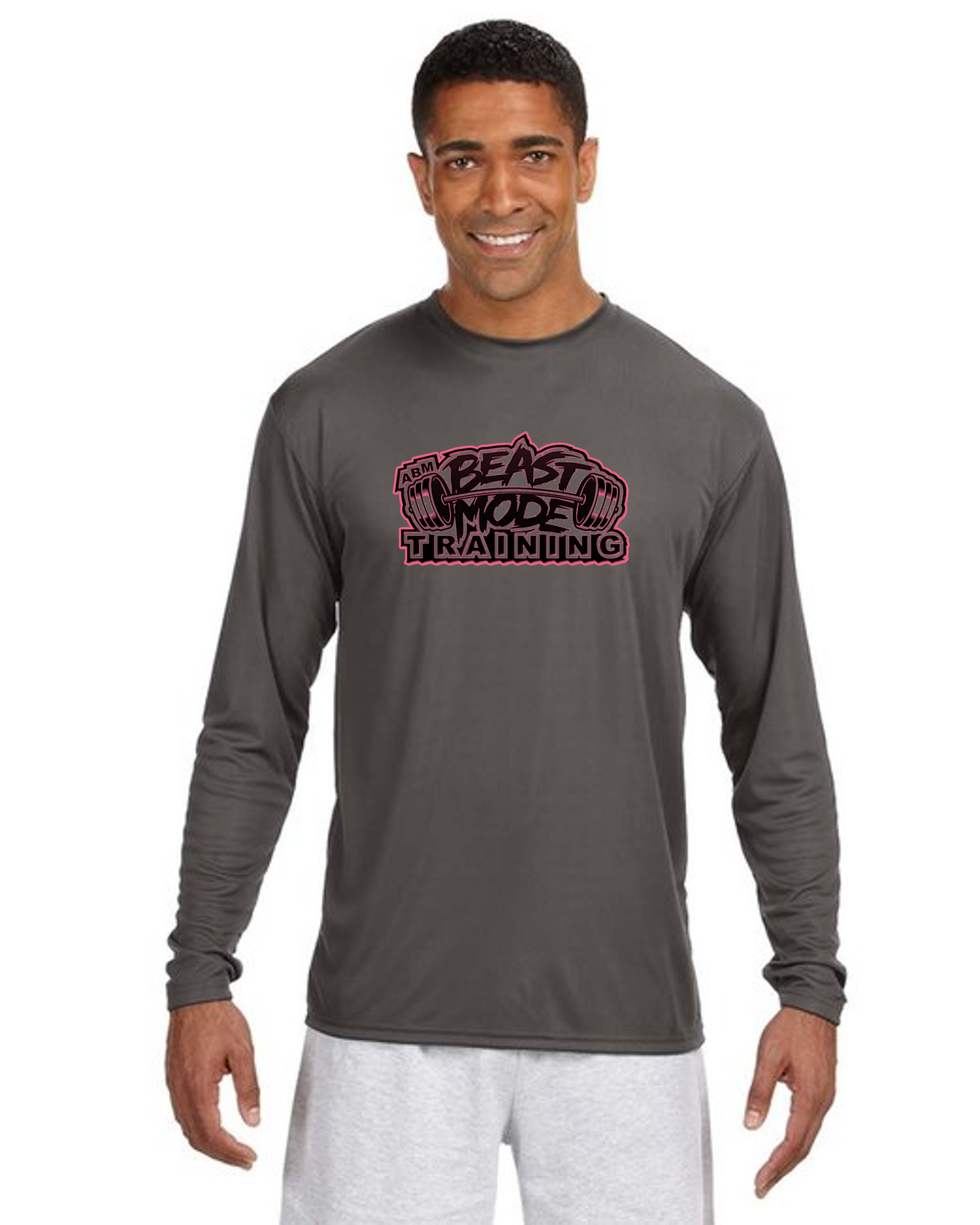 Beastmode Grey Dri-Fit Performance Long Sleeve