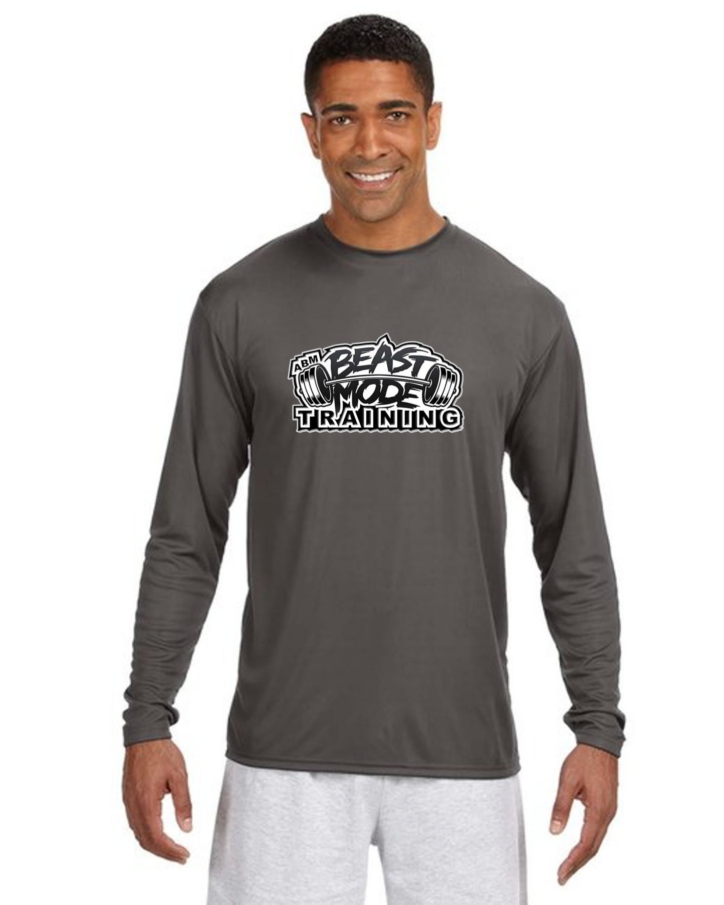 Beastmode Grey Dri-Fit Performance Long Sleeve