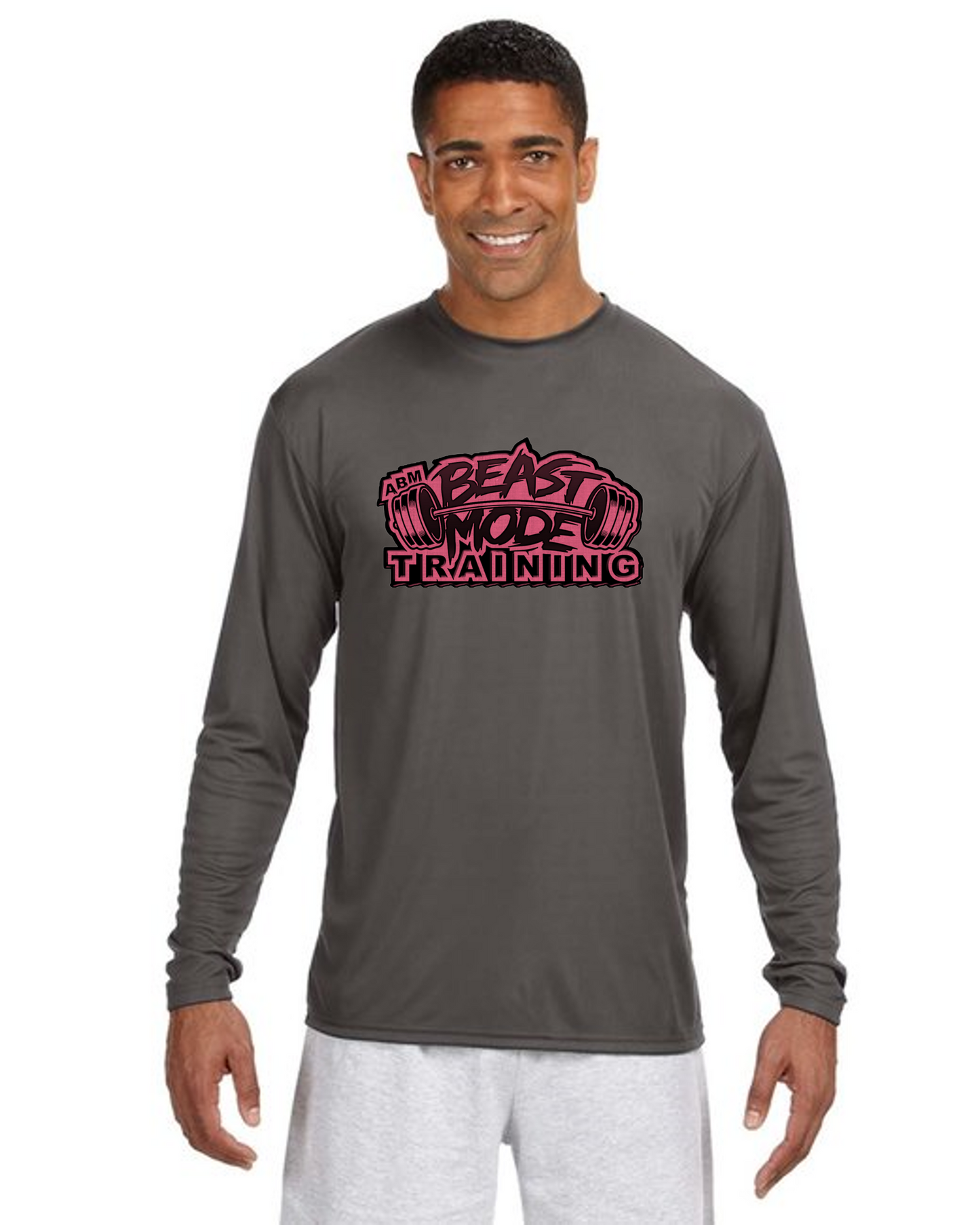 Beastmode Grey Dri-Fit Performance Long Sleeve