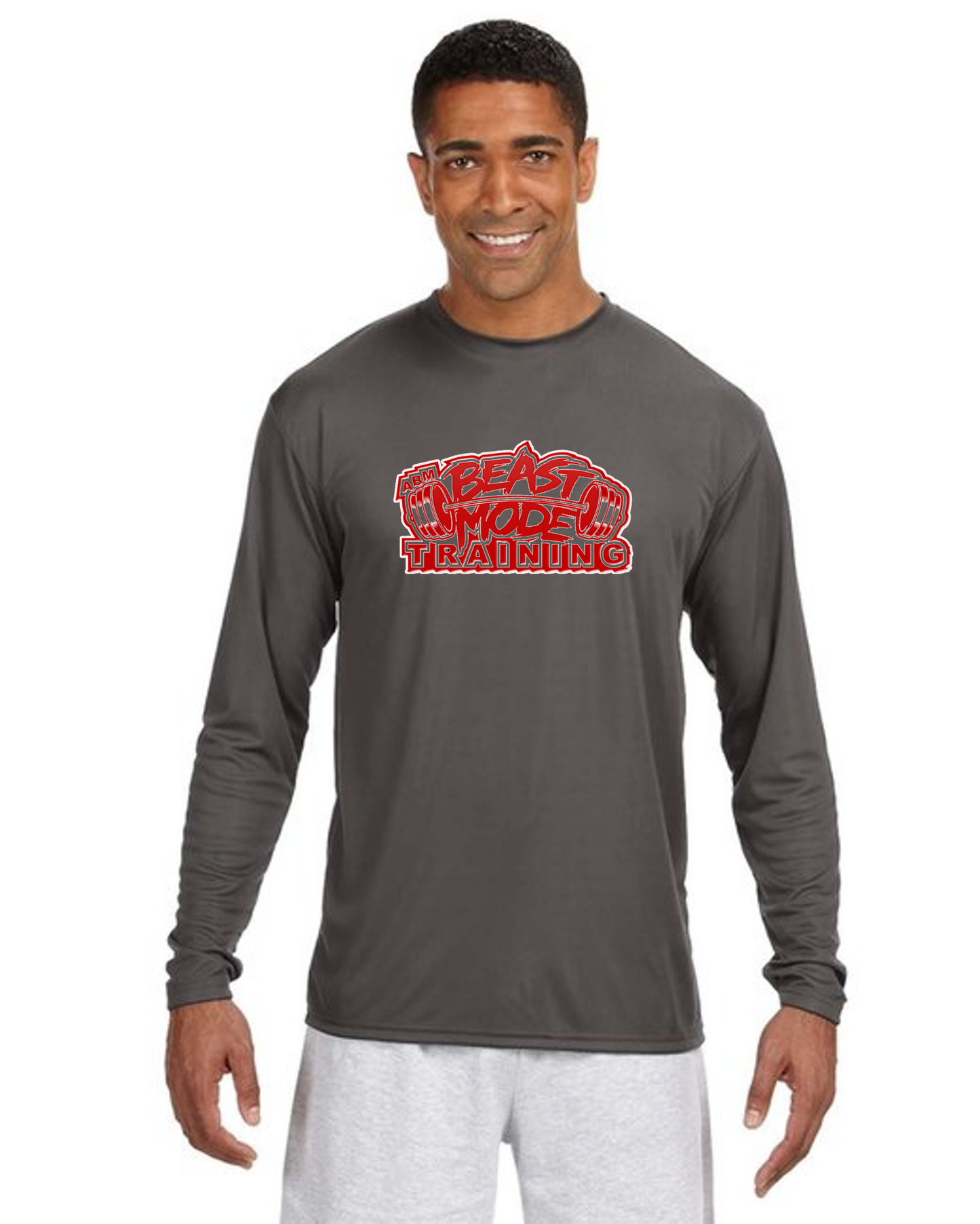 Beastmode Grey Dri-Fit Performance Long Sleeve