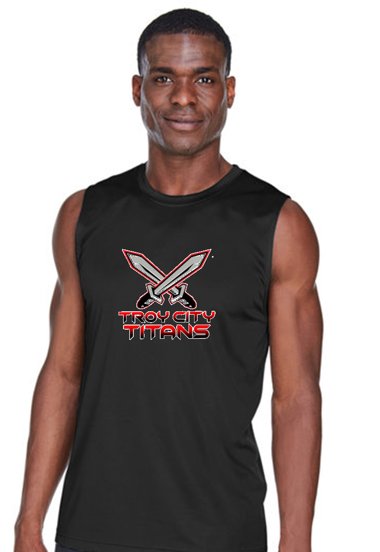 TC Titan Swords Black Dri-Fit Performance Muscle Tank