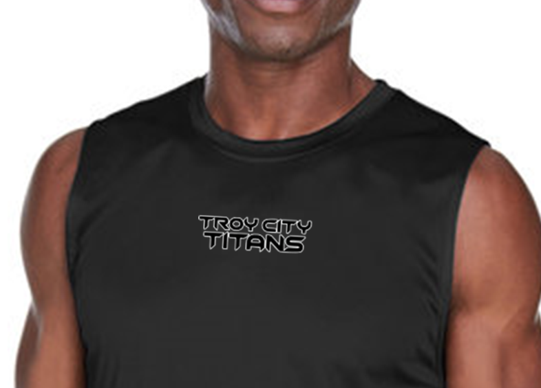 TC Titan Black on Black Dri-Fit Performance Muscle Tank