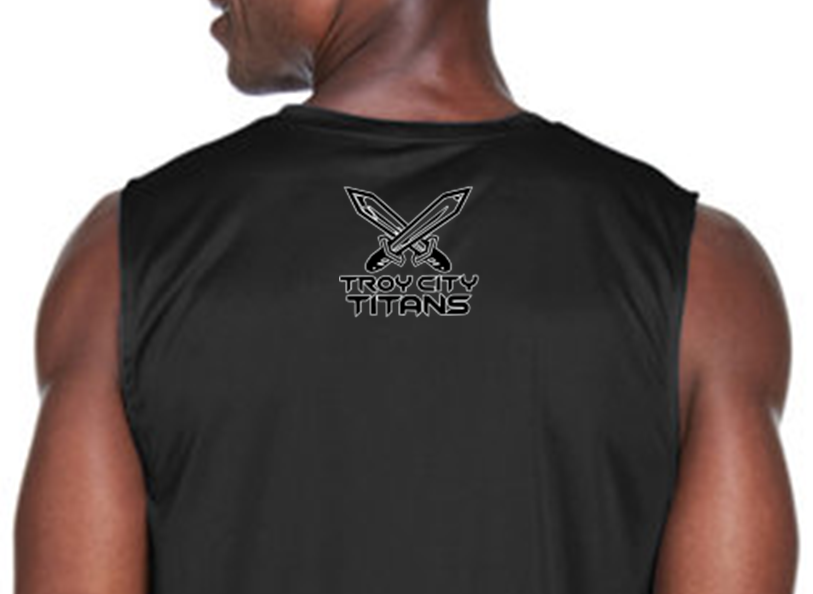 TC Titan Black on Black Dri-Fit Performance Muscle Tank