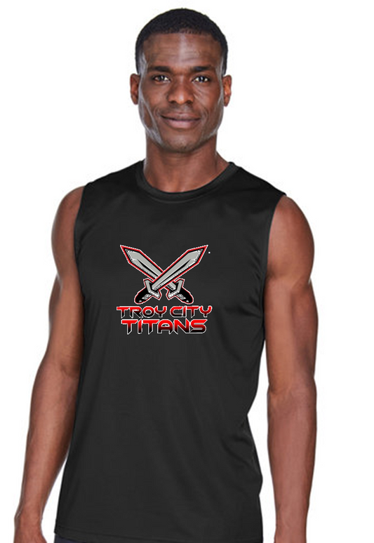 TC Titan Swords Black Dri-Fit Performance Muscle Tank