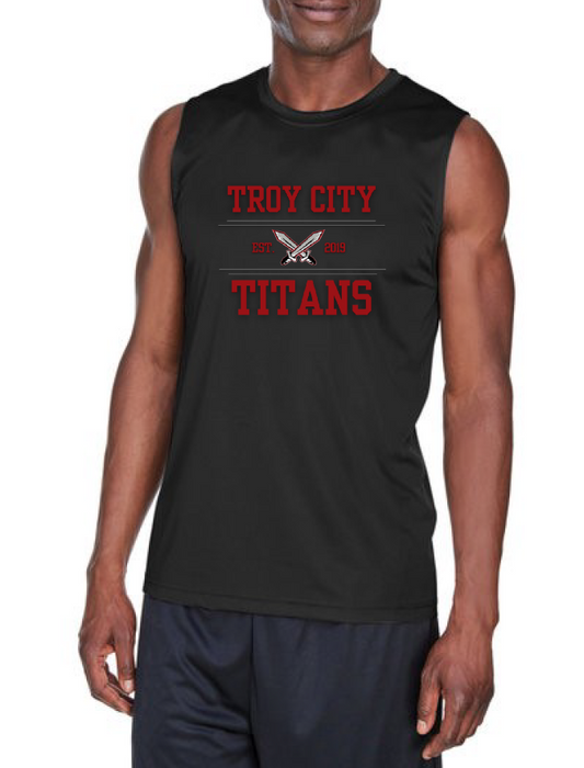 TC Titan Black Dri-Fit Performance Muscle Tank