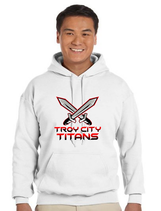 TC Titan Swords White Hoodies