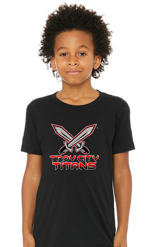TC Titan Swords Youth Black TShirt