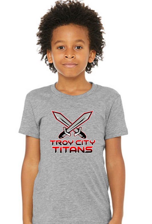 TC Titan Swords Youth Heather Grey TShirt