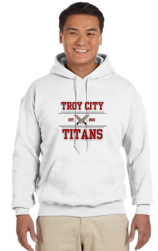TC Titan White Hoodies