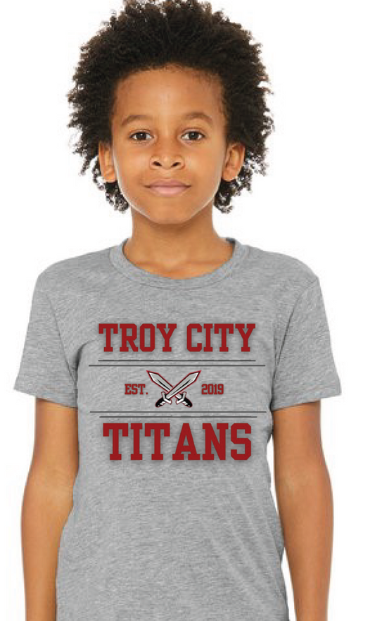TC Titan Youth Heather Grey TShirt